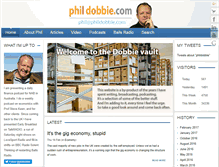 Tablet Screenshot of phildobbie.com